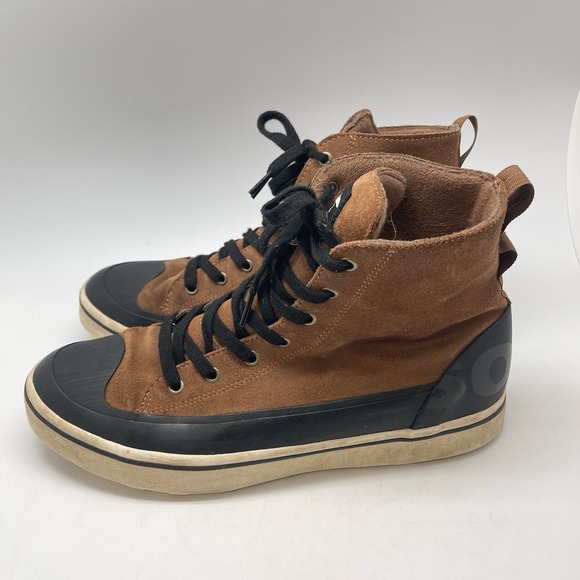 Sorel Cheyanne Metro II Boots Mens 12 NM4986-242 Brown Waterproof Lace Up Shoes - Picture 3 of 10